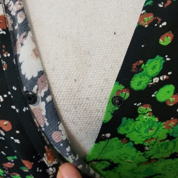 EC Stockholm Atelier & Other Stories Green Floral Print Wrap Dress, Size 4 - Picture 4 of 13